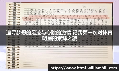 追寻梦想的足迹与心跳的激情 记我第一次对体育明星的崇拜之旅